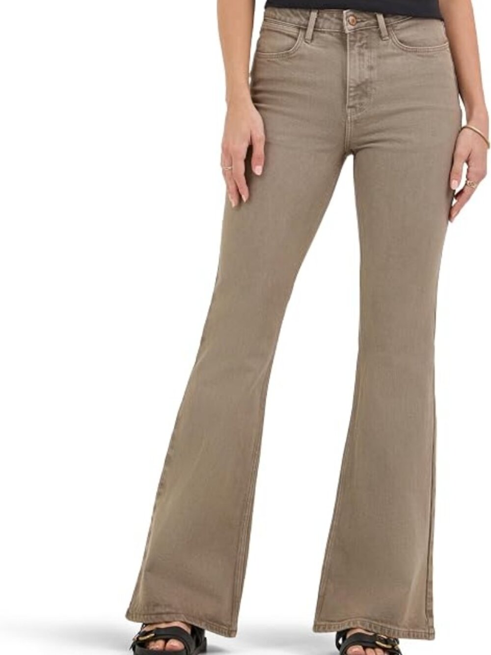 Wrangler High-Rise Fierce Flare Jeans | Granite | 6 x 32